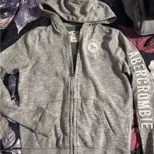 Abercrombie Kids Heather Gray Hoodie